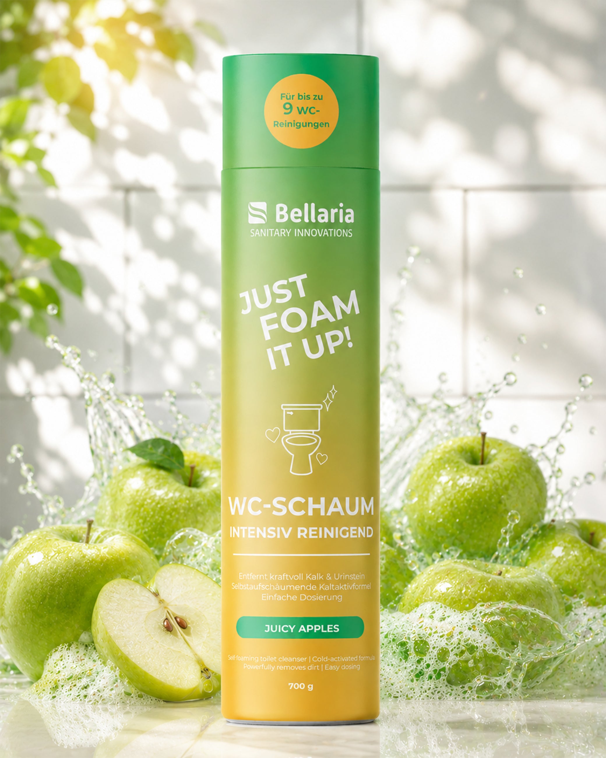 WC-Reinigungspulver Green Apple 700g