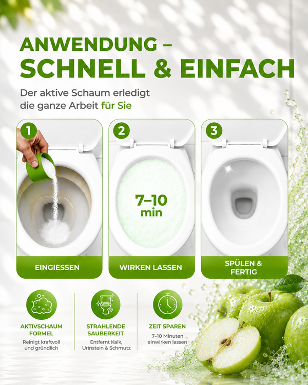 WC-Reinigungspulver Green Apple 700g