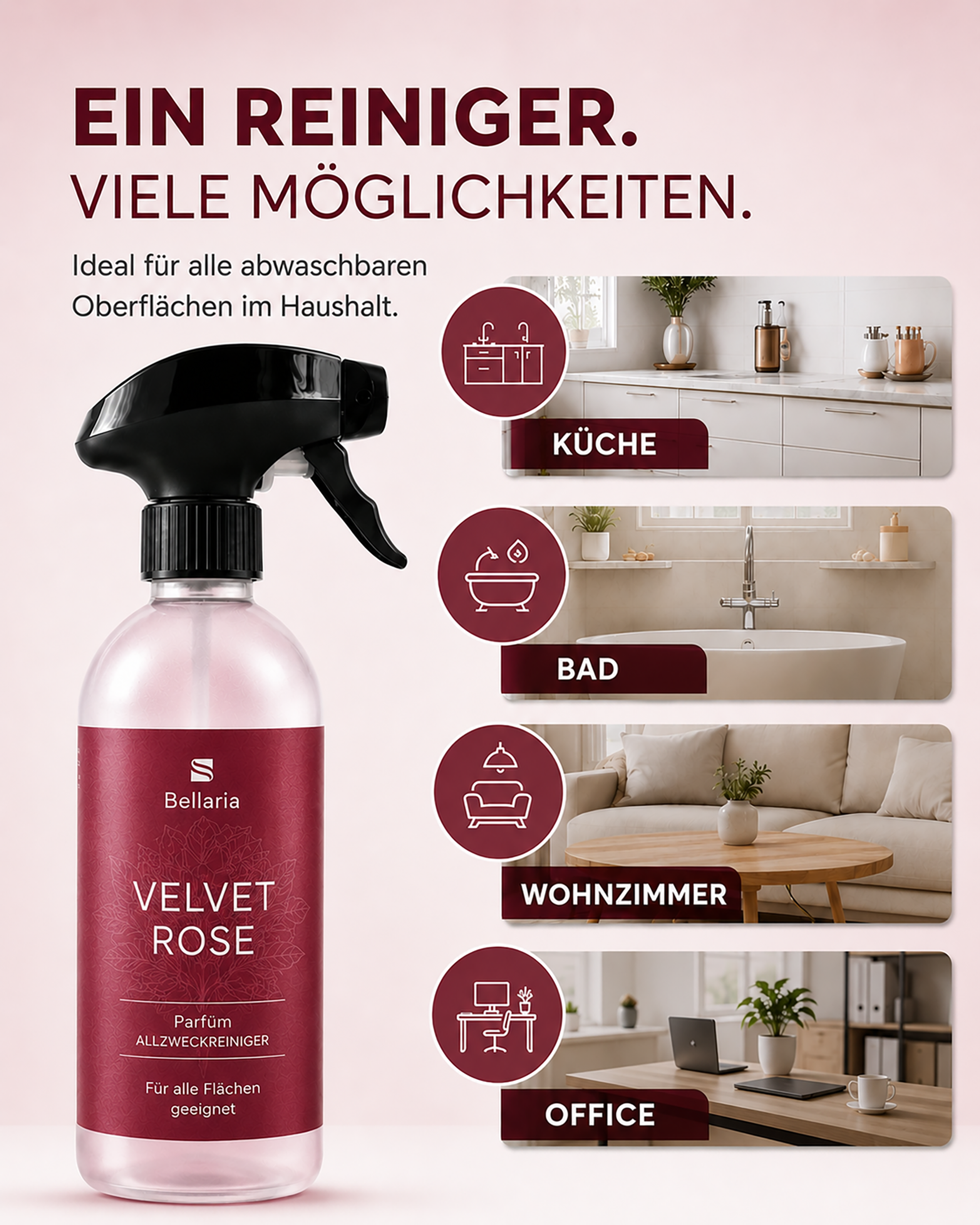Parfüm Allzweckreiniger "Velvet Rose"