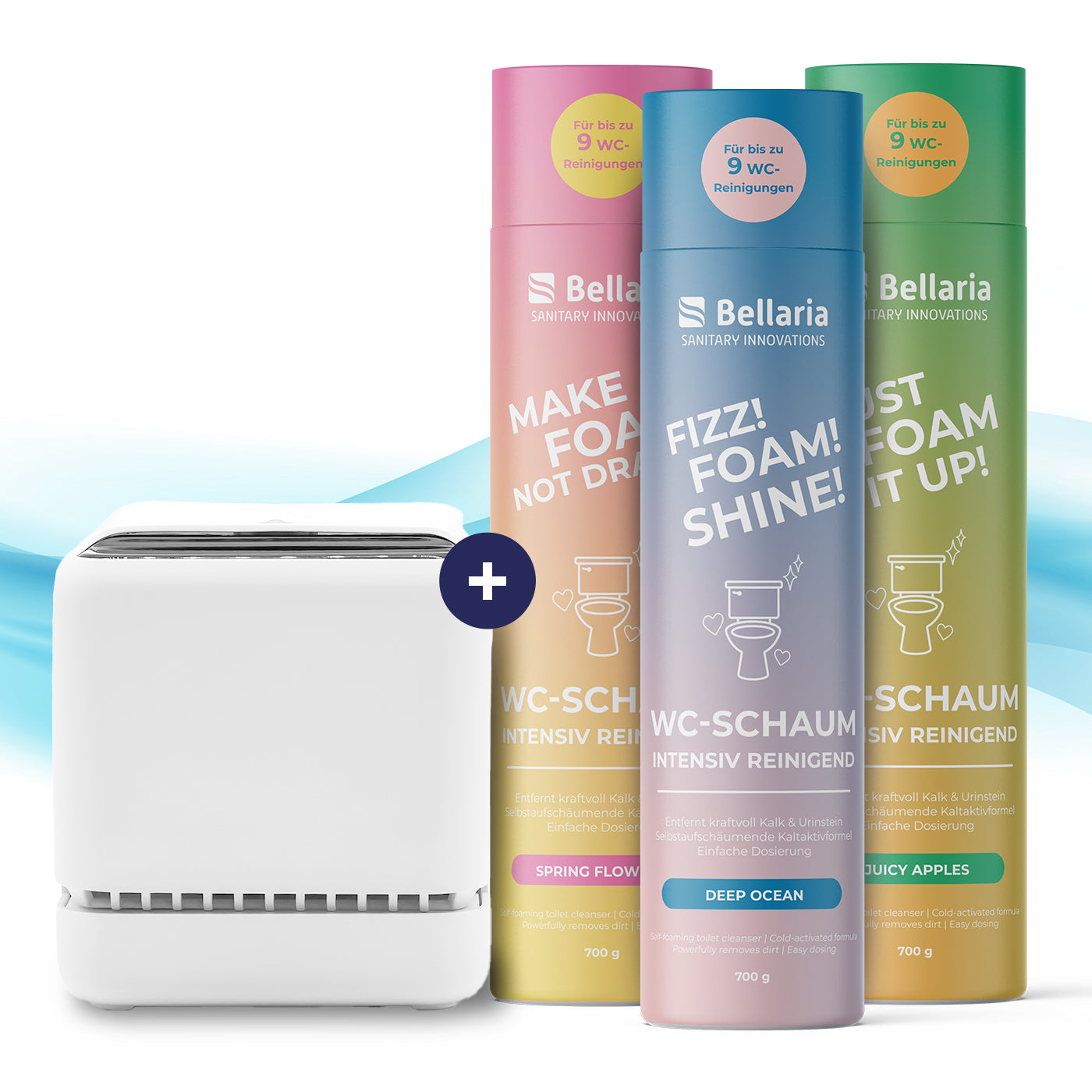 Bellaria WC-Schaum Trio-Pack (3×700 g)